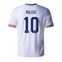 Dres Spojené Štáty Christian Pulisic #10 Domáci Copa America 2024 Krátky Rukáv